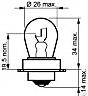 Scheinwerferbirne 6 Volt 20 Watt  P26S