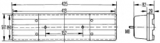 Heckleuchte mit Rückfahrlicht rechts Hella 2VB 004 887-021 Scania, DAF DEMAG Mercedes